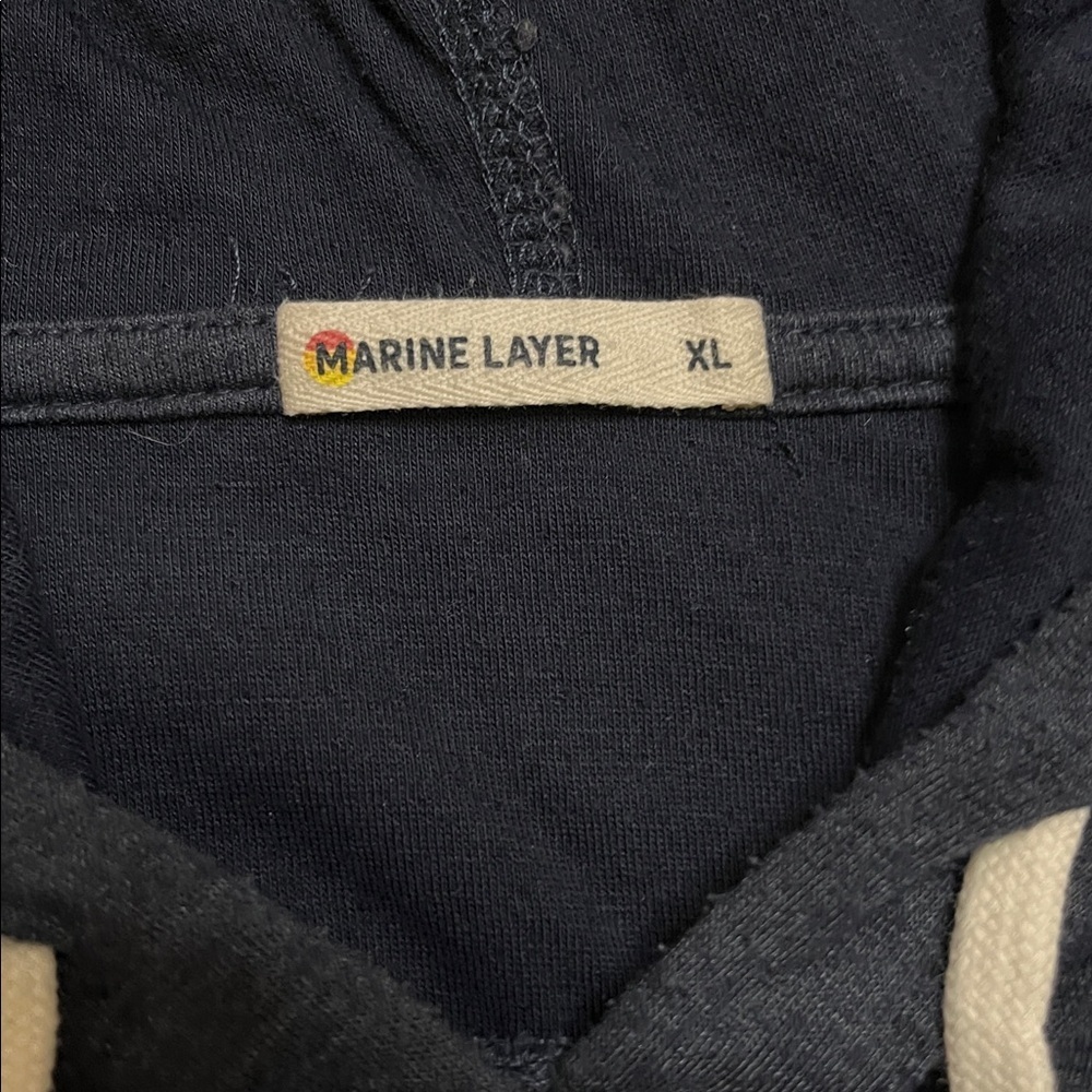 Marine Layer Women’s Navy Hoodie Size XL - Picture 3 of 7